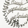 Personalised Papercut Graduation Card, thumbnail 4 of 7