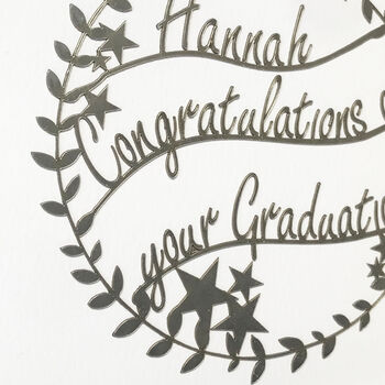 Personalised Papercut Graduation Card, 4 of 7