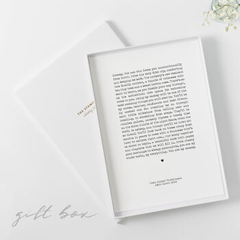 Personalised Newborn Letter To Mummy Print, 4 of 6