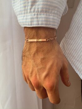 Rose Golden Personalised Chain Bracelet, 6 of 9