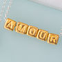 'Amour' Cube Necklace, thumbnail 3 of 5