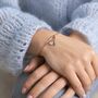 Rose Gold Plated Friendship Knot Bangle, thumbnail 3 of 10