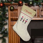 Personalised Christmas Stocking Nutcracker Design Gold, thumbnail 1 of 3