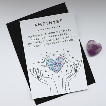 Amethyst Polished Heart For Tranquility And Healing, 3 of 4