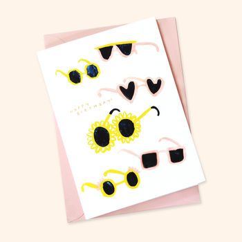 Summer Sunglasses Birthday Card, 3 of 3