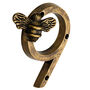 Solid Brass Bee Numbers In Antique Finish Four Inch, thumbnail 9 of 9