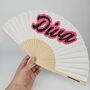 Handheld Diva In Pink Folding Fan, thumbnail 3 of 3