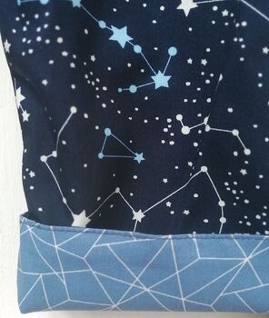 Reversible Constellation Baby Kids Cotton Trousers, 6 of 8