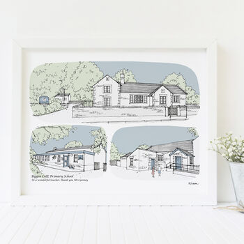Personalised Houses Portrait, 4 of 7