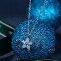 Opal Forget Me Not Flower Pendant Necklace, thumbnail 2 of 8