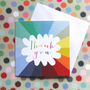 Colourful Thank You Card, thumbnail 4 of 5