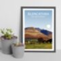 Blencathra Lake District Landscape Art Print, thumbnail 2 of 4