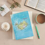 Holiday Honeymoon Personalised Map Journal Notebook, thumbnail 2 of 7