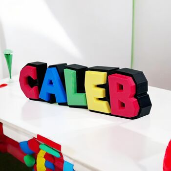 Personalised Super Brothers Style Namesign, 3 of 5