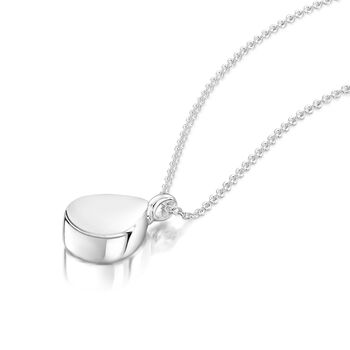 Teardrop Urn Ashes Necklace – Sterling Silver, 3 of 6
