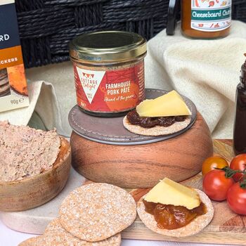 Luxury Cheese And Pate Gift Hamper Basket, 4 of 5