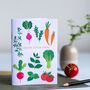 Notebook, A6, Lined, Vegetable Illustrations, thumbnail 1 of 4
