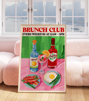 Brunch Club Kitchen Print, 2 of 3