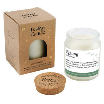 Gingerbread Scented Christmas Candle | 'Eggnog' Definition | Seasonal Winter Home Décor, 4 of 4
