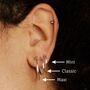 Sterling Silver Hoop Earrings, thumbnail 1 of 7