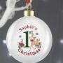 Personalised First Christmas' Bauble, thumbnail 3 of 3