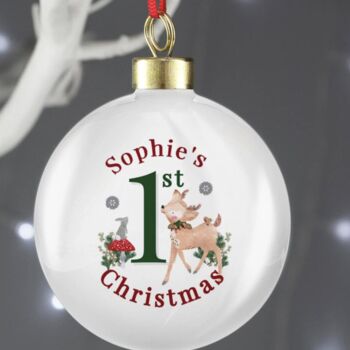 Personalised First Christmas' Bauble, 3 of 3