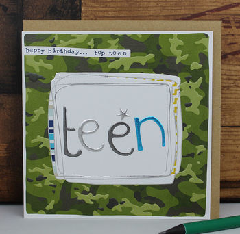 Teenager Birthday Card Boy Or Girl By Molly Mae | notonthehighstreet.com
