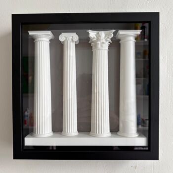 Set Of Four Framed 3D Printed Classical Columns, 6 of 6