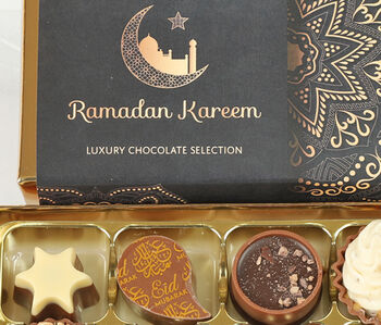 Ramadan Chocolate Box Filled With Luxury Belgian Chocolates. All Suitable For Vegetarians And Are Alcohol Free, 3 of 3