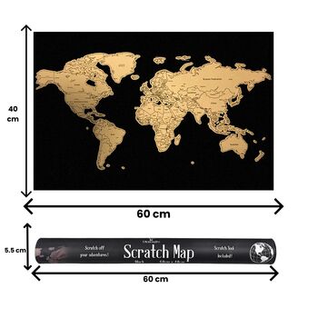 Scratch Off World Map Travel Gifts, 7 of 12