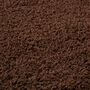 The Rugs Plain Brown Shaggy Rug, thumbnail 6 of 12
