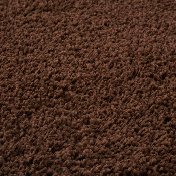 The Rugs Plain Brown Shaggy Rug, 6 of 12