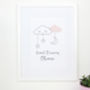 Sweet Dreams Cloud Nursery New Baby Print, thumbnail 5 of 12