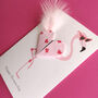 Happy Divorce Day Flamingo Heart Card, thumbnail 6 of 7