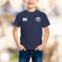 Personalised Scotland Rugby Supporters Kids T Shirts, thumbnail 1 of 2