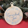 Personalised Oversize Wooden Bauble, thumbnail 7 of 9