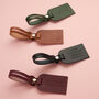 Personalised Leather Luggage Tag With Debossed Text, thumbnail 1 of 4