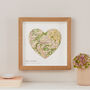 Personalised Map Location Heart Engagement Gift, thumbnail 3 of 9
