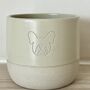 French Bulldog Engraved Ceramic Flat White Tumbler, thumbnail 2 of 8