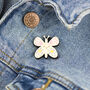 Wooden Butterfly Pin Badge, thumbnail 3 of 3