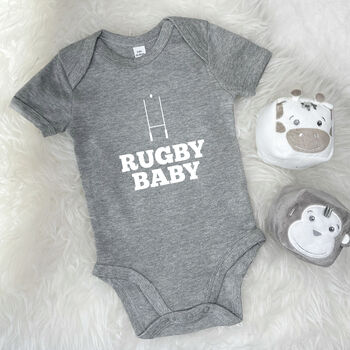 Rugby Baby Babygrow, 3 of 11