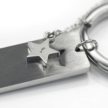 Personalised Lucky Star Necklace And Keyring Set, 4 of 5