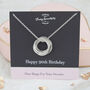 90th Birthday Textured Silver Necklace, thumbnail 1 of 8