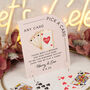 Arch Playing Cards Wedding Guest Book Alternative Sign, thumbnail 2 of 9