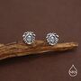 Sterling Silver Medusa Head Stud Earrings, thumbnail 3 of 12