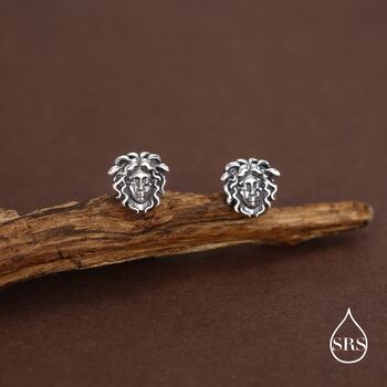 Sterling Silver Medusa Head Stud Earrings, 3 of 12