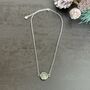 Silver Plated Green Opal Necklace, thumbnail 1 of 9