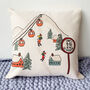 Personalised Ski Scene Cushion, thumbnail 2 of 2