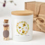 Bee Floral Spring Candle Gift For Her, thumbnail 1 of 7