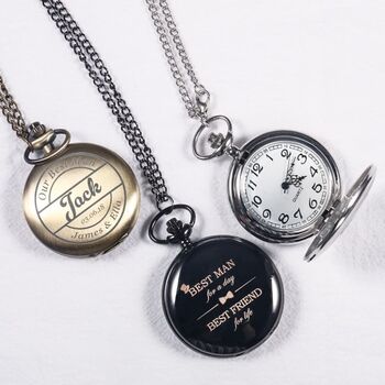 Custom Men's Pocket Watch With Chain, 2 of 6